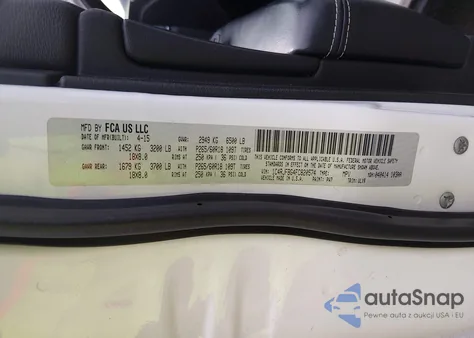 2015 Jeep Grand Cherokee Limited z USA, uszkodzony, nr VIN 1C4RJFBG4FC820574